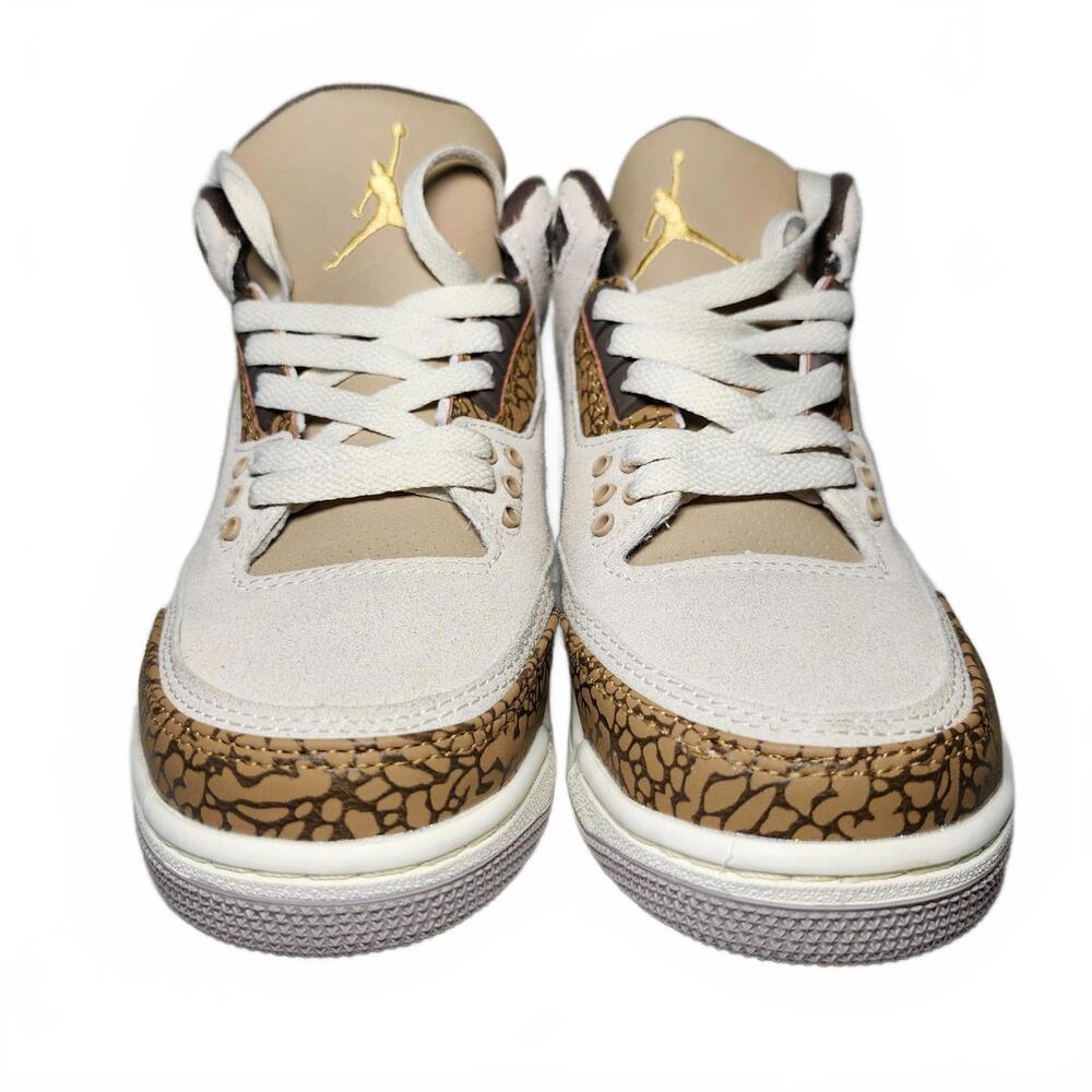 Boys Jordan 3 Retro Sneakers Brown and Beige Size 7 - Picture 3 of 9